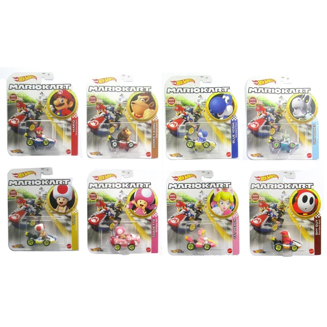 Hot Wheels Super Mario Kart – Baby Peach Pipe Frame – Modèle Moulé 1:64 – 5 Cm – Collection Mario Kart