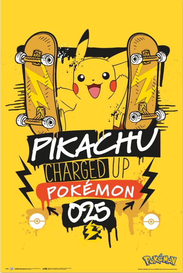 Pokemon Pikachu Charged Up 025 Poster 61x91cm