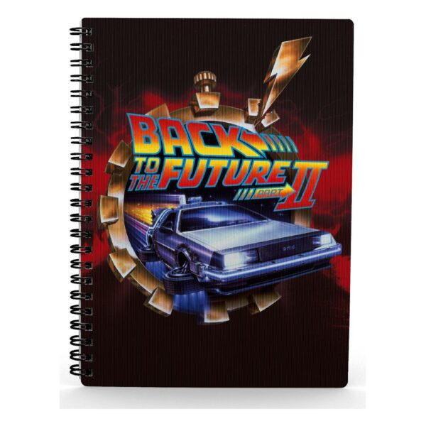 Back To The Future 2 Poster 3D Effect Notebook