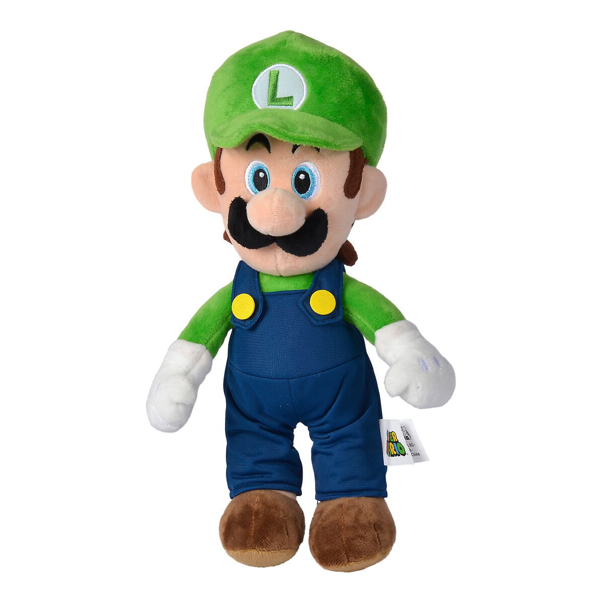 Super Mario Luigi Plush 30cm - GamesPlus Malta