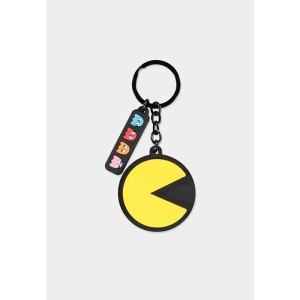 Pac-Man Rubber Keychain