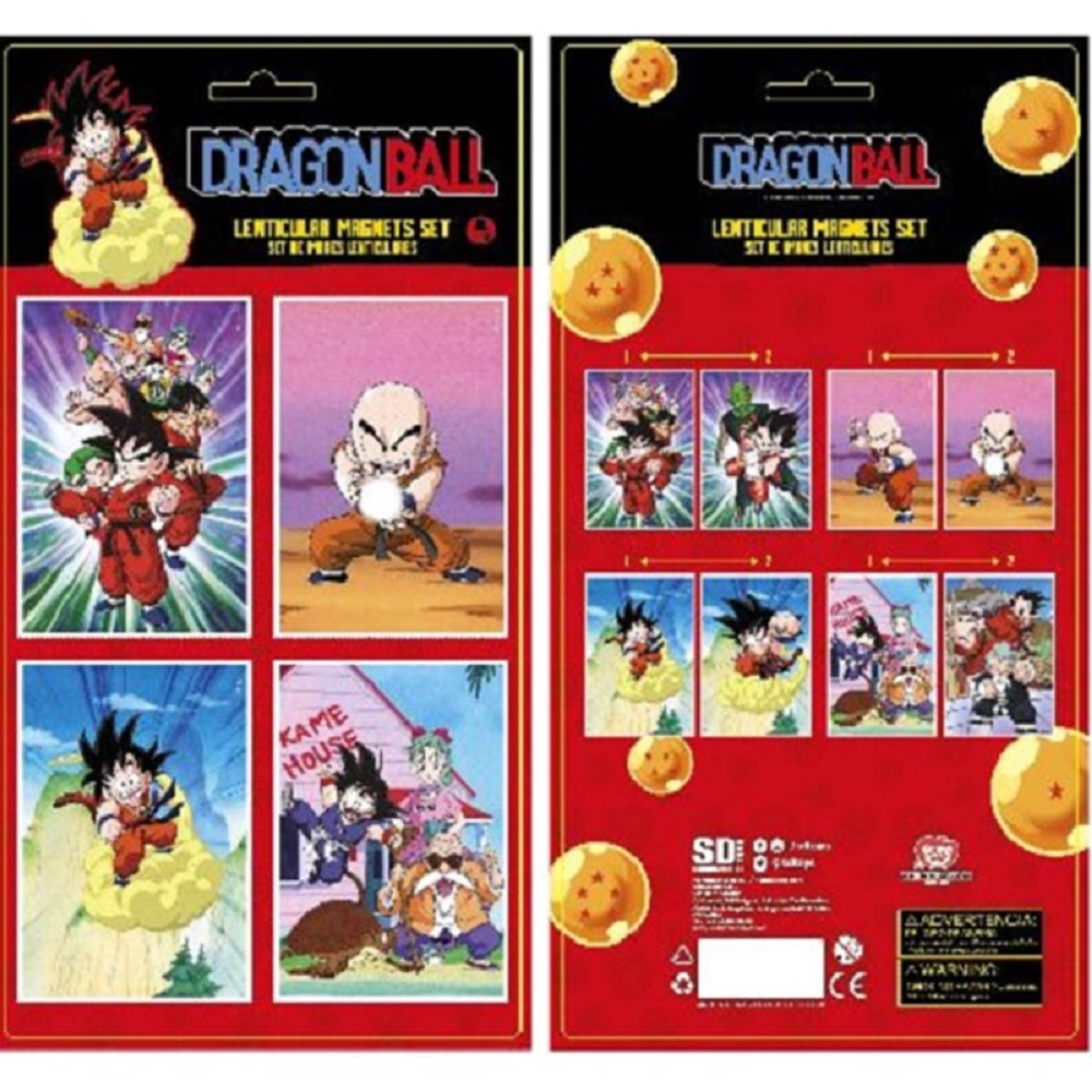 Dragon Ball Characters Set Of 4 Lenticular GamesPlus Malta