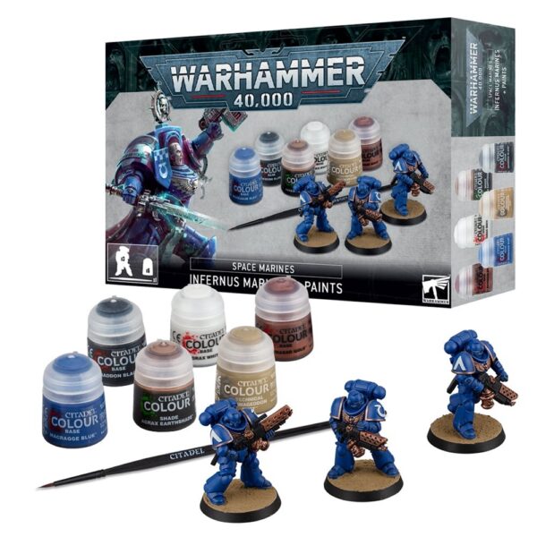 Warhammer 40,000 Space Marines Infernus Marines + Paints (60-11)