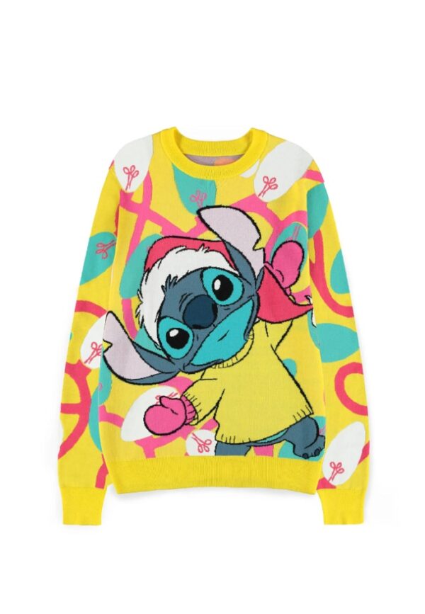 Disney Stitch Merry & Bright Christmas Jumper (XL)