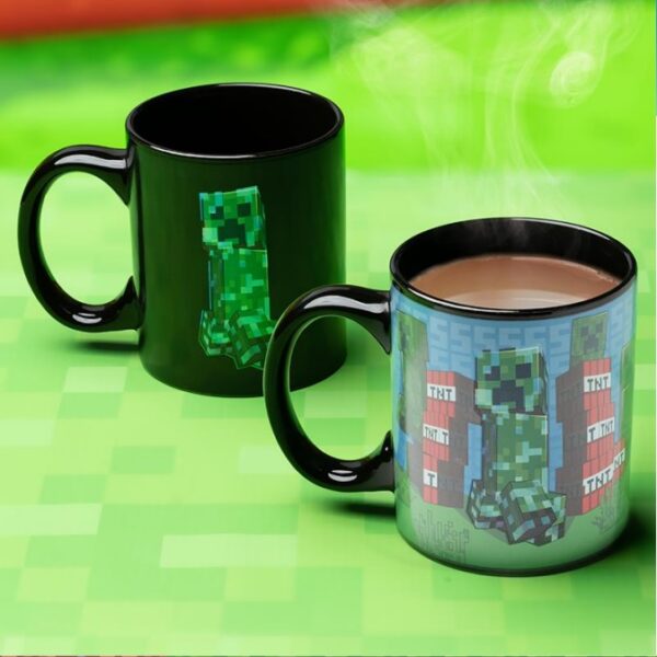 Minecraft Creeper Heat Change Mug