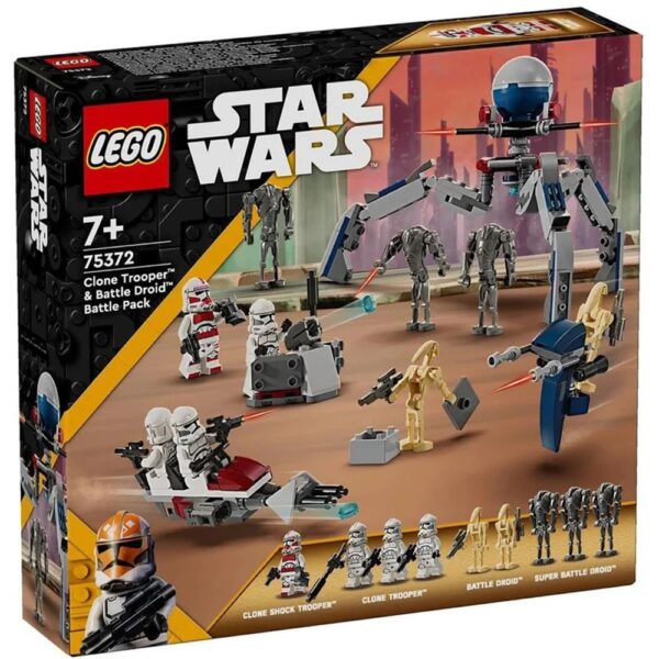 LEGO Star Wars 75372 Clone Trooper & Battle Droid Battle Pa