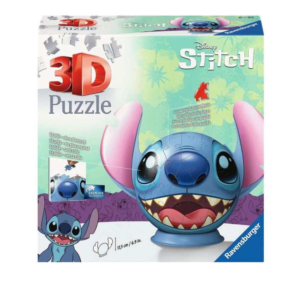 Disney Stitch 3D Puzzle 77 Pieces - GamesPlus Malta