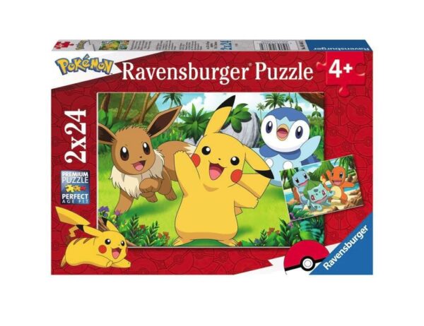 Pokemon Pikachu & Friends Puzzle 2x 24 Pieces