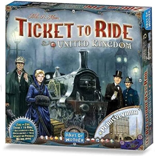Ticket To Ride United Kingdom & Pennsylvania Board Game