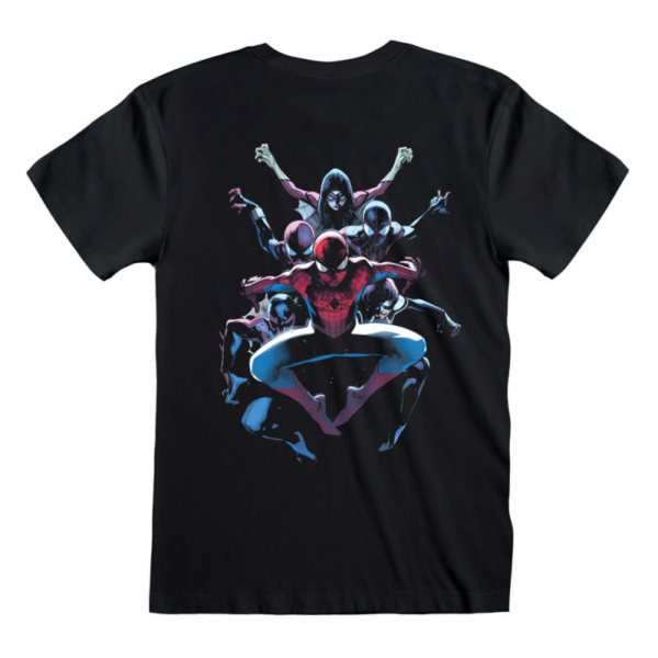 Marvel Spider-Man Spiderverse Back T-Shirt (L) - GamesPlus Malta