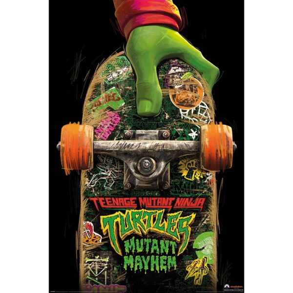 Teenage Mutant Ninja Turtles Mutant Mayhem Skate Board Poster 61x91 cm
