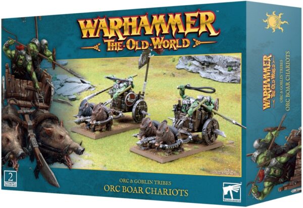 Warhammer The Old World Orc & Goblin Tribes Orc Boar Chariots (09-07)