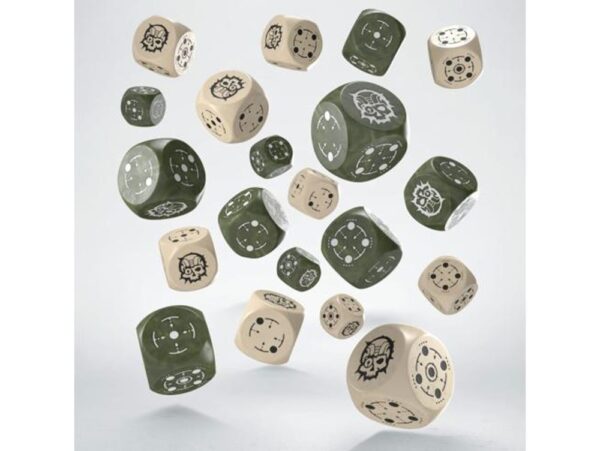 Q-Workshop Crosshairs Compact D6: Beige & Olive Set