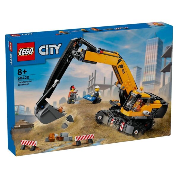 LEGO City 60420 Yellow Construction Excavator