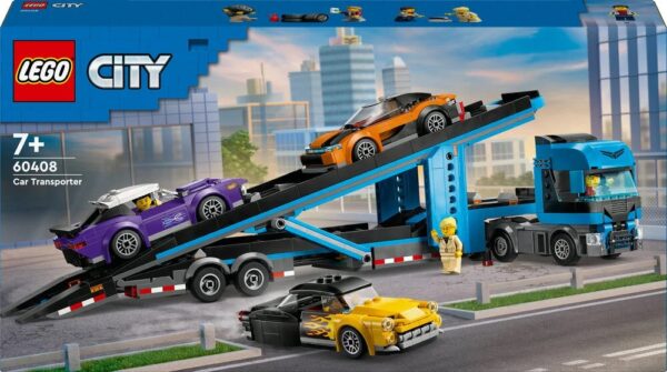 LEGO City 60408 Car Transporter Truck with Sports Cars