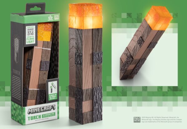 Minecraft Luminous Torch Collector Replica Noble Collection