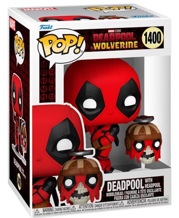 Funko POP! Marvel Deadpool & Wolverine N° 1400 - Deadpool With Headpool