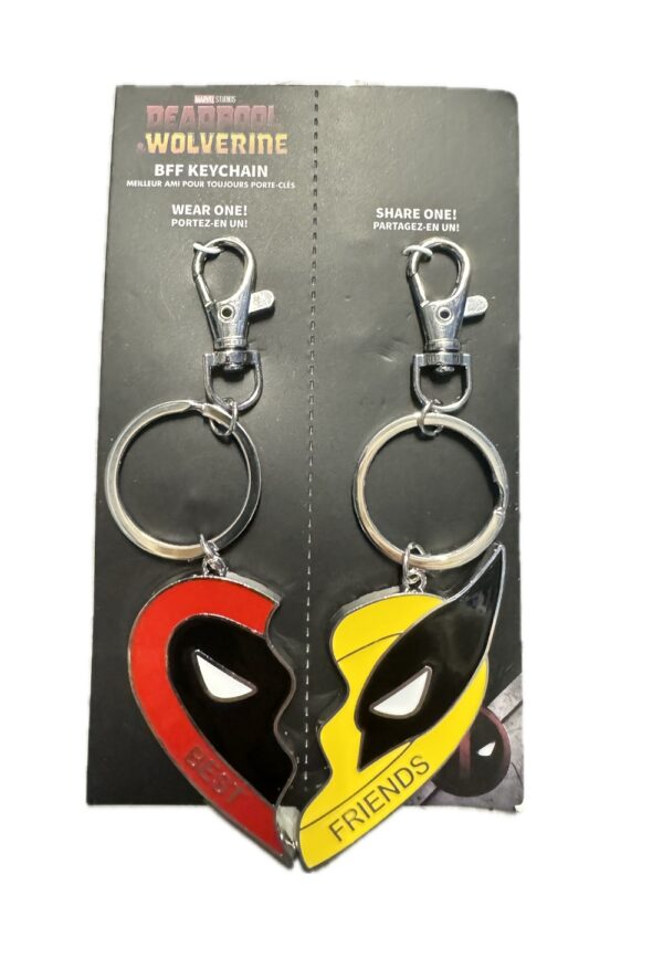 Marvel Deadpool & Wolverine Duo Set Metal BFF Keychains