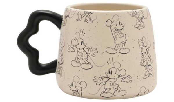 Disney Mickey & Minnie Mouse Shapes Black & White Mug