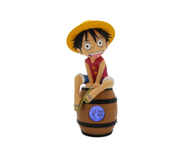 One Piece Luffy On A Barrel Light-Up Alarm Clock
