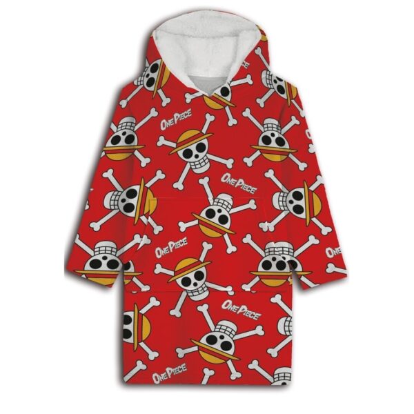 One Piece Straw Hat Crew Sweat Poncho Adult Size