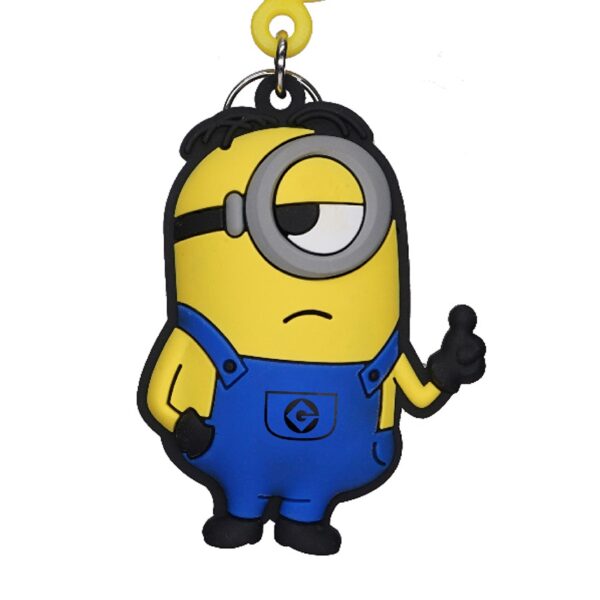 Minions Stuart Soft Touch Bagclip Keychain