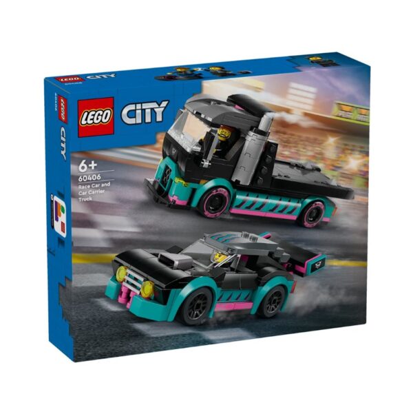 LEGO City 60406 Race Car and Car Carrier Truck