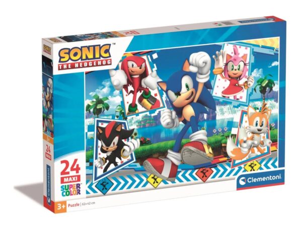 Sonic The Hedgehog Maxi Super Color Puzzle 24 Pieces