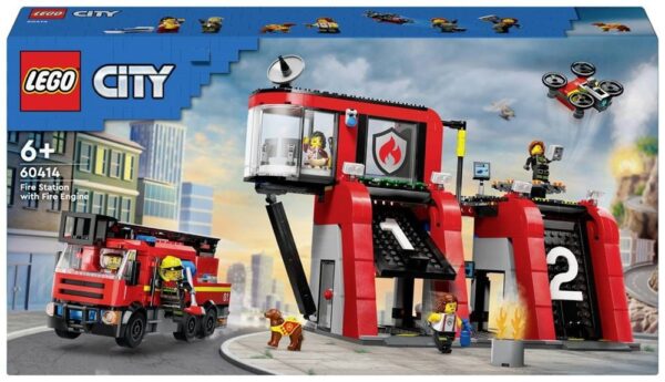 LEGO City 60414 Fire Station with Fire Truck