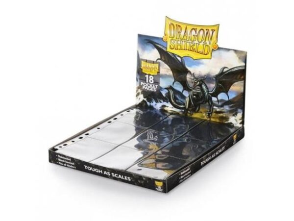 Dragon Shield 18 Pocket Pages Side Loading Black (50ct)