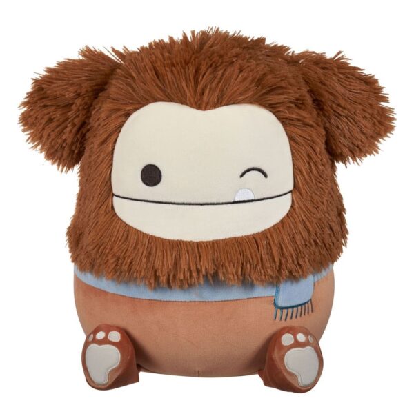 Winking Brown Bigfoot with Scarf Benny Squishmallows Plush 30cm