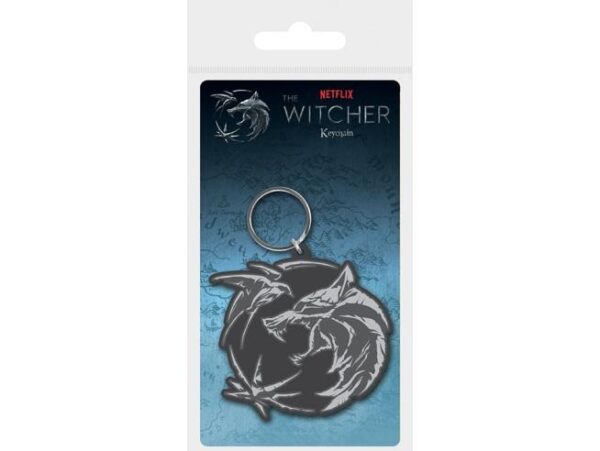 The Witcher Wolf Swallow Star Keychain
