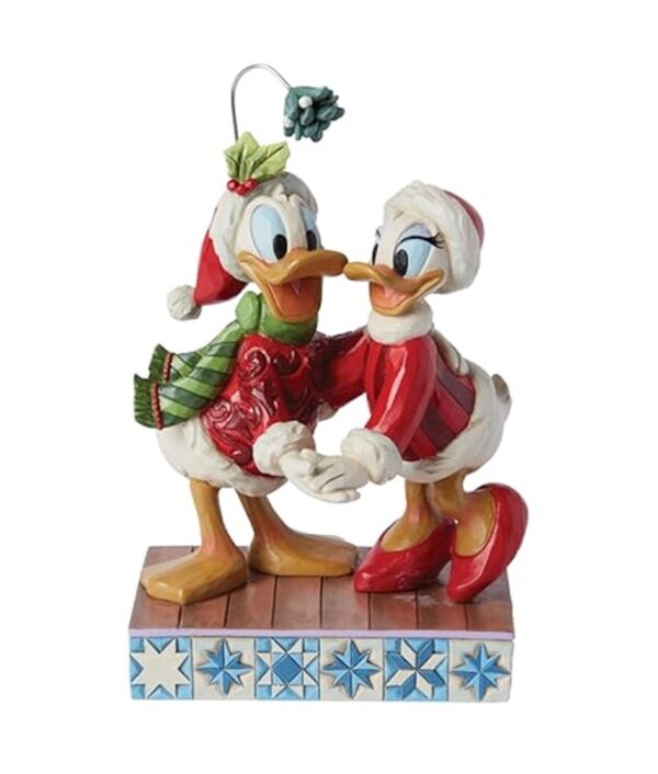 Disney Donald & Daisy Duck Mistletoe Enesco Traditions Figurine