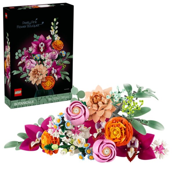 LEGO Icons 10342 Pretty Pink Flower Bouquet