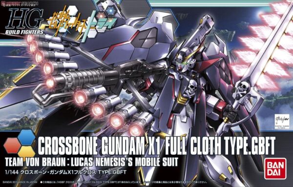 Gundam Crossbone Gundam X1 Full Cloth Ver GBF HGBF 1/144 Bandai Model Kit