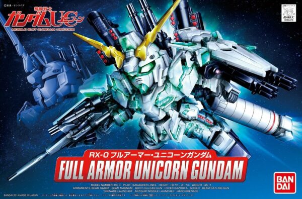 Gundam BB390 RX-0 Full Armor Unicorn Gundam SD Bandai Model Kit
