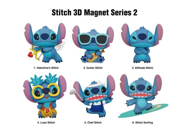 Disney Stitch Series 2 3D Foam Collectible Magnet Mystery Bag