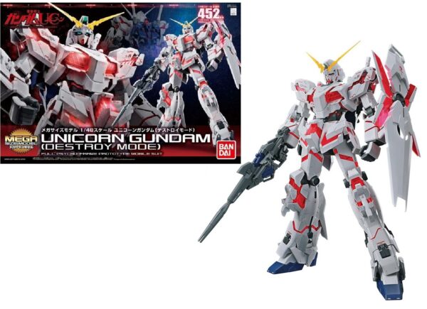 Gundam Unicorn Gundam Destroy Mode MS Mega Size 1/48 Bandai Model Kit
