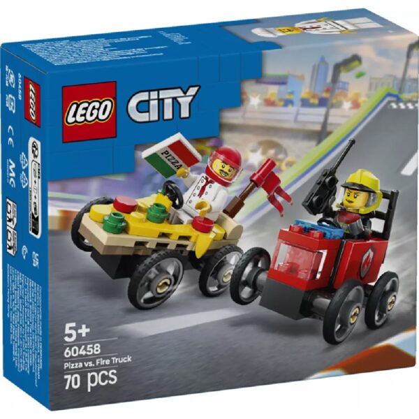 LEGO City 60458 Pizza vs Fire Race