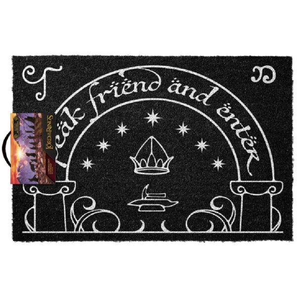 The Lord Of The Rings Doors Of Durin Glow In the Dark Doormat