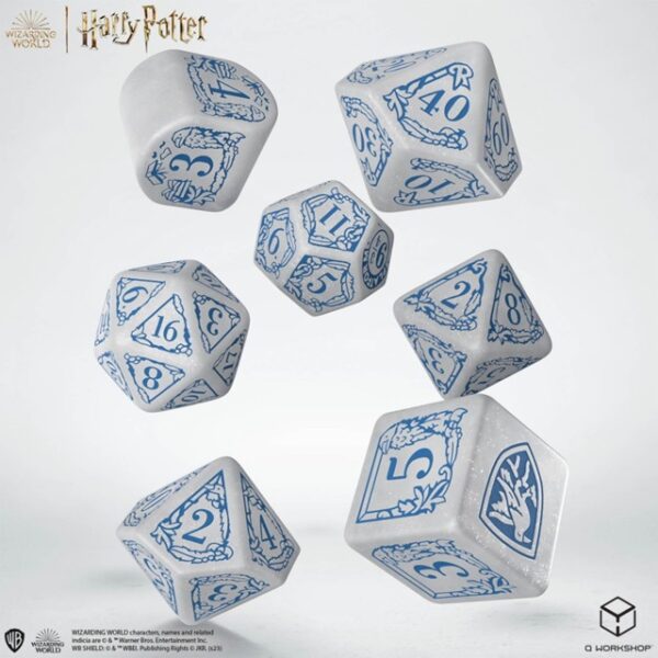 Q-Workshop Harry Potter Slytherin Modern Dice Set - White