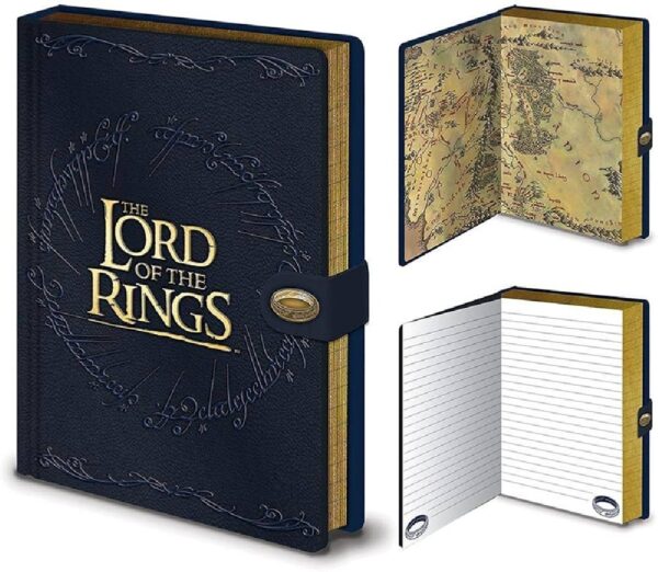 The Lord Of The Rings Map A5 Premium Notebook