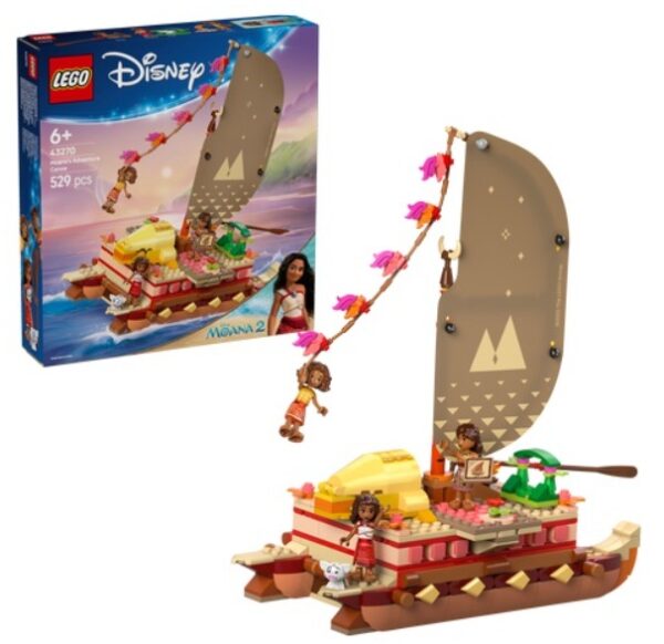 LEGO Disney 43270 Moana's Adventure Canoe