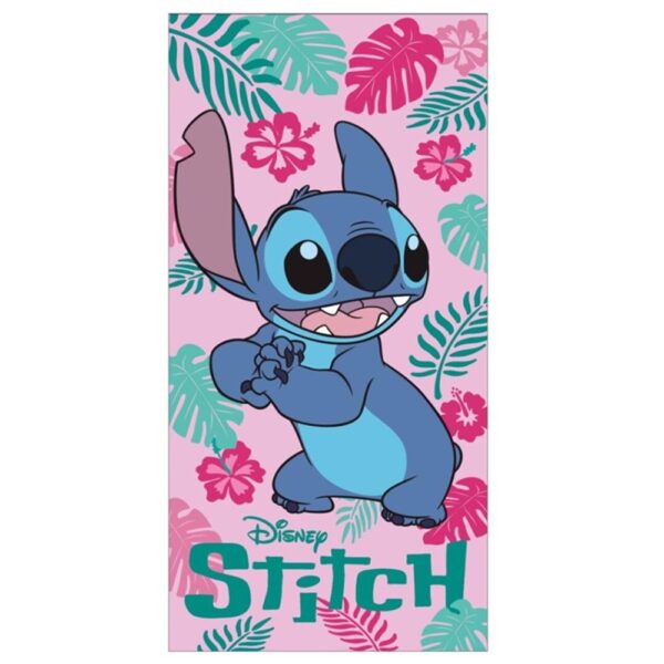 Disney Stitch Flower Pink Beach Towel 70x140cm