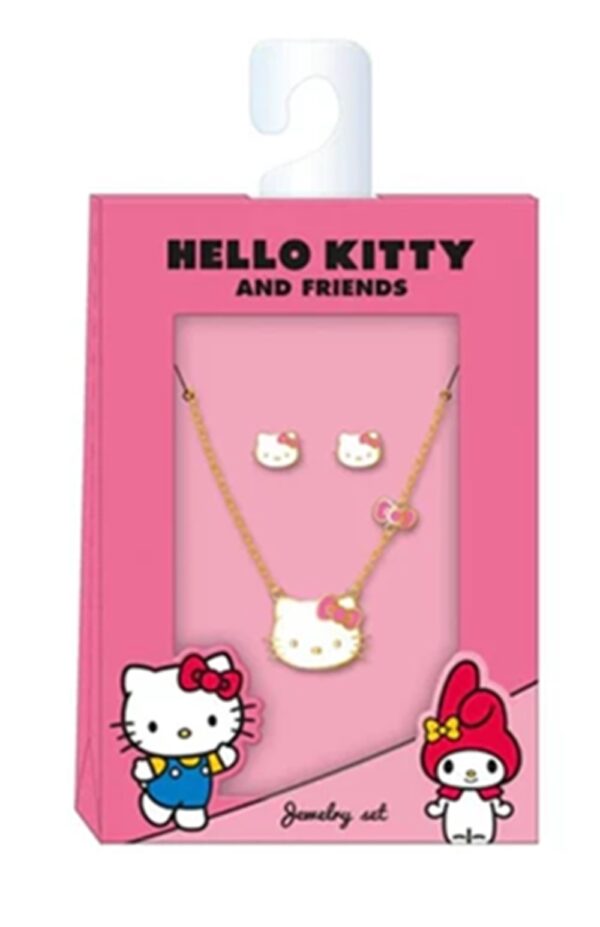 Hello Kitty Set of Necklace & Pair of Earrings