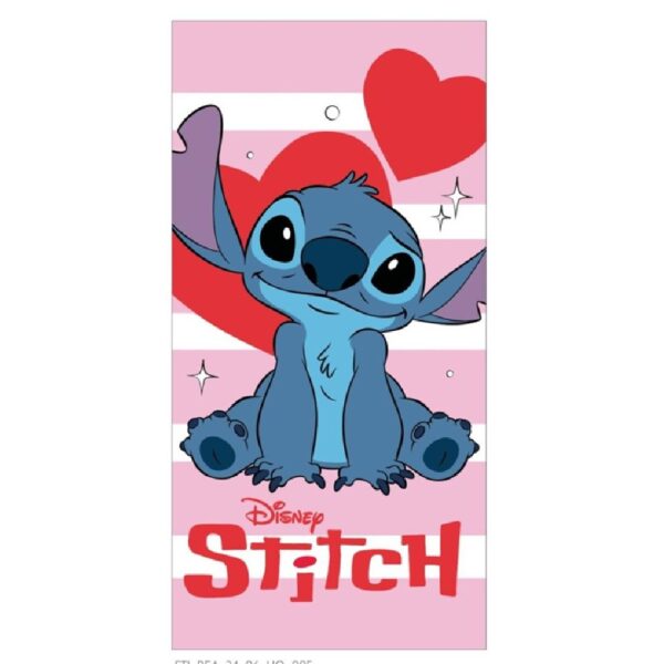 Disney Stitch "Heart" Beach Towel 100% Cotton 70x140cm