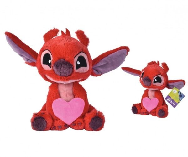 Disney Stitch Leroy Plush Holding Heart 25cm