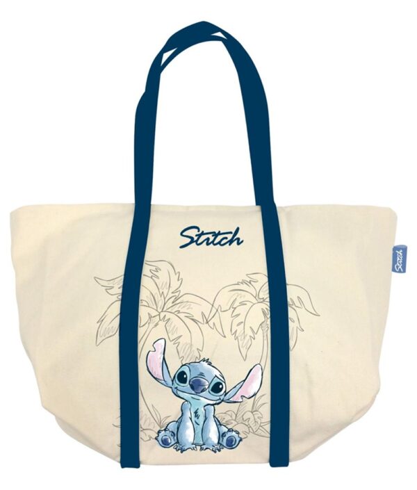 Disney Stitch Ohana & Blue Big Canvas Bag 35x31x20cm