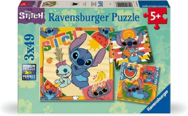 Disney Lilo & Stitch Aloha! 3 Puzzles 49 Pieces