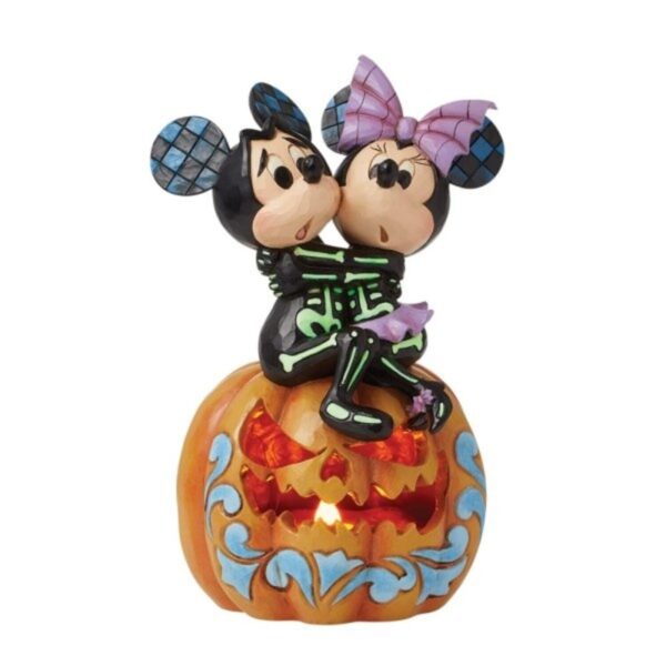 Disney Mickey & Minnie Mouse Spine Tingling Sweethearts Enesco Traditions Figurine